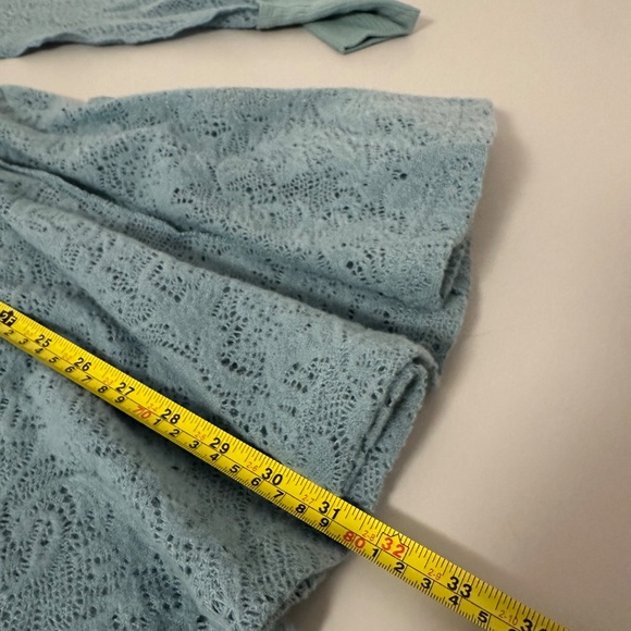 NWT Free People Coffee in the Morning Lace Astral Sea Long Sleeve Tunic | Small - Picture 10 of 11